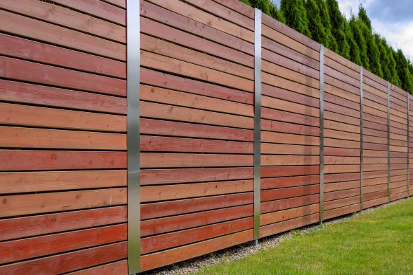 Wood Plank Fence Installation in Alexandria