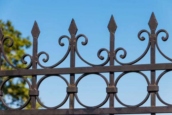 Black Iron Fence Installation in Alexandria