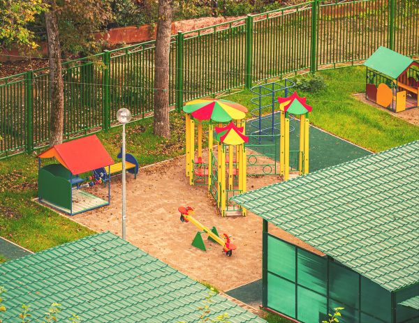 Playground Fence Installation in Alexandria